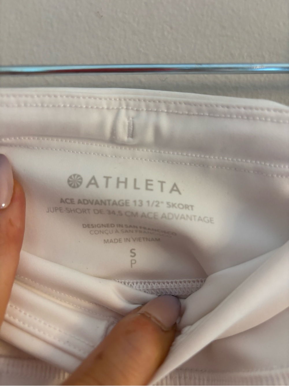 Athleta White Mini Skort with Flared Hem - Picture 4 of 8